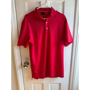 Dunning Men’s Performance Golf Polo - Red - Size Medium - EUC